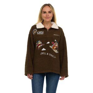 Women's Character Winter Sherpa Quarter-Zip Pullover Chip and Dale